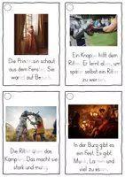 Vorschau - Fördermaterial/Inklusion - Bei den Rittern, Lesekarten für Erstleser (Silbenmethode), Nr. 17 - Seite 2