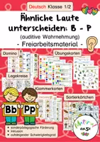 Vorschau - Spiele - Ähnliche Laute unterscheiden B oder P - Freiarbeitsmaterial - Deckblatt