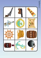 Vorschau - Spiele - Wortschatz Bingo - Piraten (Klasse 1 und 2) - Seite 2