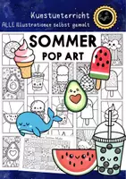 Vorschau - Mal- und Bastelvorlagen - Sommer Pop Art – 22 Ausmalmotive für den Kunstunterricht - Deckblatt