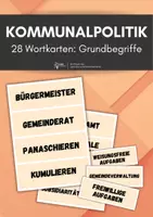 Vorschau - Arbeitsblätter - Grundbegriffe Kommunalpolitik - Wortkarten - Deckblatt