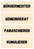 Vorschau - Arbeitsblätter - Grundbegriffe Kommunalpolitik - Wortkarten - Seite 3