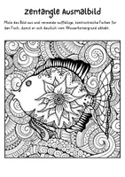 Vorschau - Mal- und Bastelvorlagen - SOMMER Ausmalbilder Kontrastbilder Fische - Seite 2