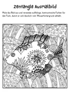 Vorschau - Mal- und Bastelvorlagen - SOMMER Ausmalbilder Kontrastbilder Fische - Seite 3