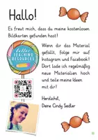 Vorschau - Präsentationen/Tafelbilder - FREEBIE Süßes und Salziges - Süßigkeiten Bildkarten Deutsch kostenlos gratis - Seite 1