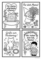 Vorschau - Mal- und Bastelvorlagen - Karten basteln - Muttertag - Seite 2