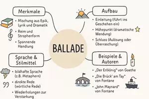 Vorschau - Arbeitsblätter - Lernposter + Arbeitsblatt "Ballade" + Onlineübung & MP3 + Mindmap + Infografik - Seite 3