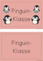 Vorschau - Poster - Klassenschild für deine Pinguin-Klasse - Seite 3
