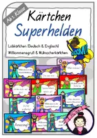 Vorschau - Aufgabenkarten - SUPERHELDENKLASSE | Mutmacherkärtchen, Lobkärtchen - Deckblatt