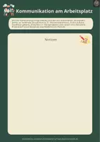 Vorschau - Arbeitsblätter - Kommunikation am Arbeitsplatz - Deckblatt