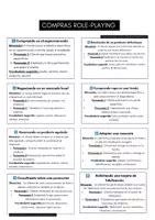 Vista previa - Tarjetas / Manipulativos - ROLE PLAYING COMPRAS Y RESTAURANTE ESPAÑOL - página 1