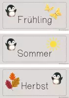 Vorschau - Bildkarten - Kalender-Karten für deine Pinguin-Klasse - Seite 2