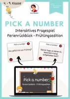 Vorschau - Spiele - Pick a number - Ferienrückblick / Frühlingsedition - Deckblatt