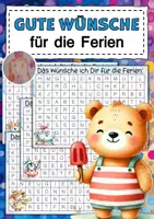 Vorschau - Mal- und Bastelvorlagen - Gute Wünsche für die Ferien - Suchsel / Orakel - Deckblatt