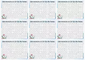Vorschau - Mal- und Bastelvorlagen - Gute Wünsche für die Ferien - Suchsel / Orakel - Seite 2