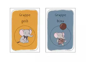 Vorschau - Bildkarten - Elefantenklasse - Gruppenschilder - Tischgruppenschilder - Seite 3