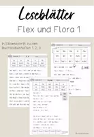 Vorschau - Arbeitsblätter - Leseblätter Flex und Flora 1 - Deckblatt