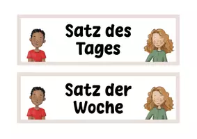 Vorschau - Präsentationen/Tafelbilder - Visualisierung: Satz der Woche (Klasse 3/4) - Seite 2