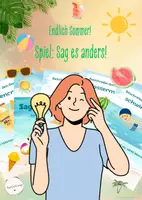 Vorschau - Mal- und Bastelvorlagen - Sag es anders: Sommerbegriffe erklären und erraten - Deckblatt