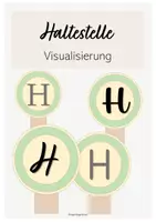 Vorschau - Poster - Haltestelle (Visualisierung) - Deckblatt