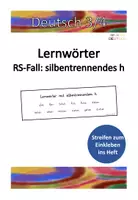 Vorschau - Arbeitsblätter - RS: Lernwörter silbentrennendes h - Deckblatt