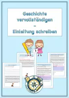 Vorschau - Arbeitsblätter - Einleitung schreiben_Wintergeschichte - Deckblatt