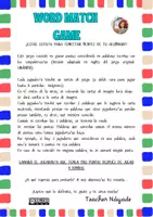Vista previa - Juegos / Gamificación - INSTRUCTIONS- Word Match Game - Portada