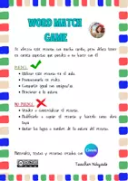 Vista previa - Juegos / Gamificación - INSTRUCTIONS- Word Match Game - página 1