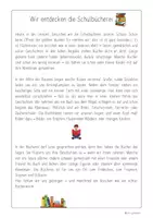 Vorschau - Text - Lesetext & Lückentext: Wir entdecken die Schulbücherei - Deckblatt