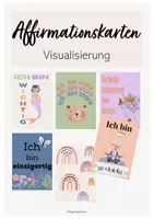 Vorschau - Poster - Affirmationskarten - Selbstliebe & Wachstumsdenken - Deckblatt