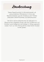Vorschau - Poster - Affirmationskarten - Selbstliebe & Wachstumsdenken - Seite 1