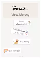 Vorschau - Mal- und Bastelvorlagen - Du bist... - Visualisierung - Deckblatt