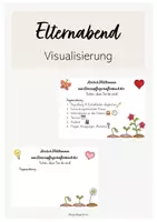 Vorschau - Poster - Elternabend - Template - Deckblatt