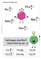 Vorschau - Arbeitsblätter - All-In - Auslautverhärtung – d oder t am Wortende richtig schreiben lernen - Seite 3