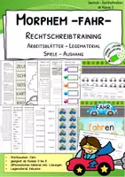 Vorschau - Arbeitsblätter - All-In - Morphemtraining -fahr-: Wortbausteine gezielt üben und festigen - Deckblatt