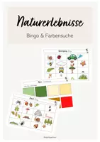 Vorschau - Arbeitsblätter - Naturerlebnisse - Bingo & Farbensuche - Deckblatt