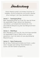 Vorschau - Arbeitsblätter - Naturerlebnisse - Bingo & Farbensuche - Seite 1