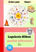 Vorschau - Fördermaterial/Inklusion - Legekreis Silben lesen EU - zweifach differenziert - Deckblatt