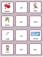 Vorschau - Stationenlernen - Memory® Zusammengesetzte Adjektive für Deutsch - Seite 1
