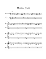 Vorschau - Arbeitsblätter - Minimal Music, 2-st. Noten zum Musizieren mit Notennamen - Seite 1