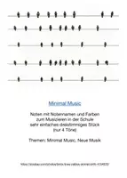 Vorschau - Arbeitsblätter - Minimal Misic 3-St. Noten zum Musizieren - Deckblatt