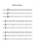Vorschau - Arbeitsblätter - Minimal Misic 3-St. Noten zum Musizieren - Seite 1