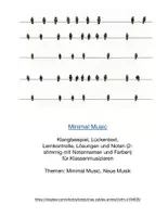 Vorschau - Arbeitsblätter - Minimal Music Material mit 2-st. Noten - Deckblatt
