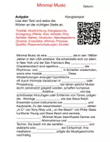 Vorschau - Arbeitsblätter - Minimal Music Material mit 2-st. Noten - Seite 1