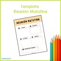 Vista previa - Para docentes: organización, planificación y formación - Template Reunión Matutina - Portada