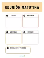 Vista previa - Para docentes: organización, planificación y formación - Template Reunión Matutina - página 3