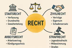 Vorschau - Arbeitsblätter - Arbeitsblatt "Recht" + Onlineübung & MP3 + Mindmap + Infografik - Seite 3