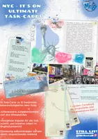 Vorschau - Unterrichtsreihen - New York Task Cards - Aufgabenkarten zu City Sights für Stationenlernen / Lerntheke - Deckblatt