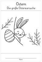 Vorschau - Stationenlernen - Ostern: Die große Ostereiersuche (Arbeitsheft) - Seite 1