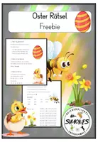 Vorschau - Arbeitsblätter - Ostern (Vier Rätsel) Freebie - Deckblatt